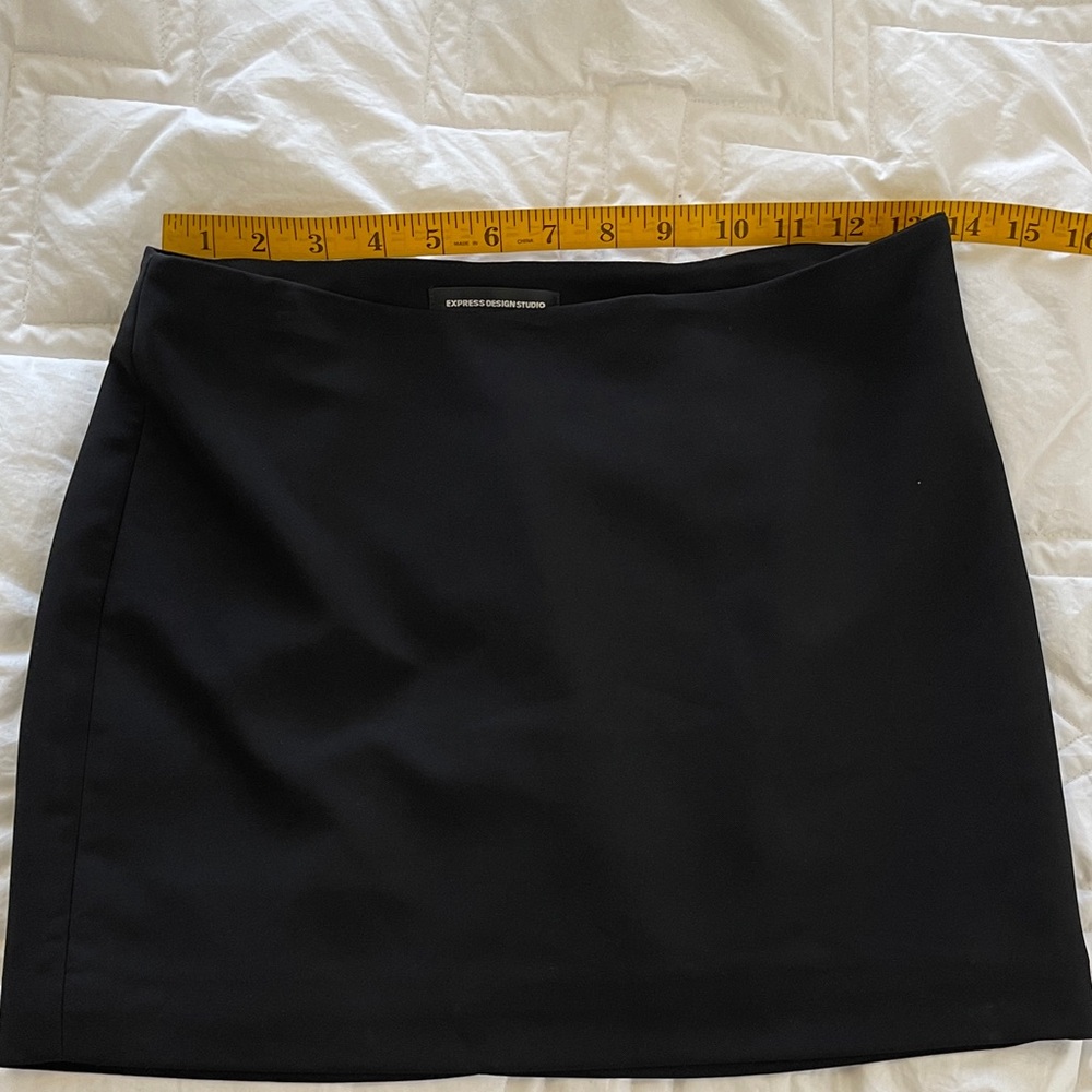 Chic Black Mini Skirt by Express